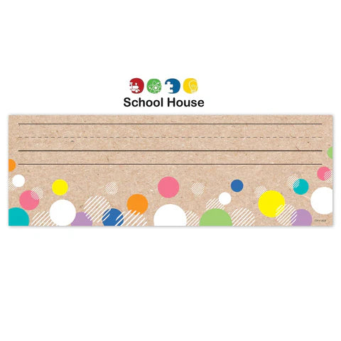 Krafty Pop! Colorful Kraft Bubbles Name Plates