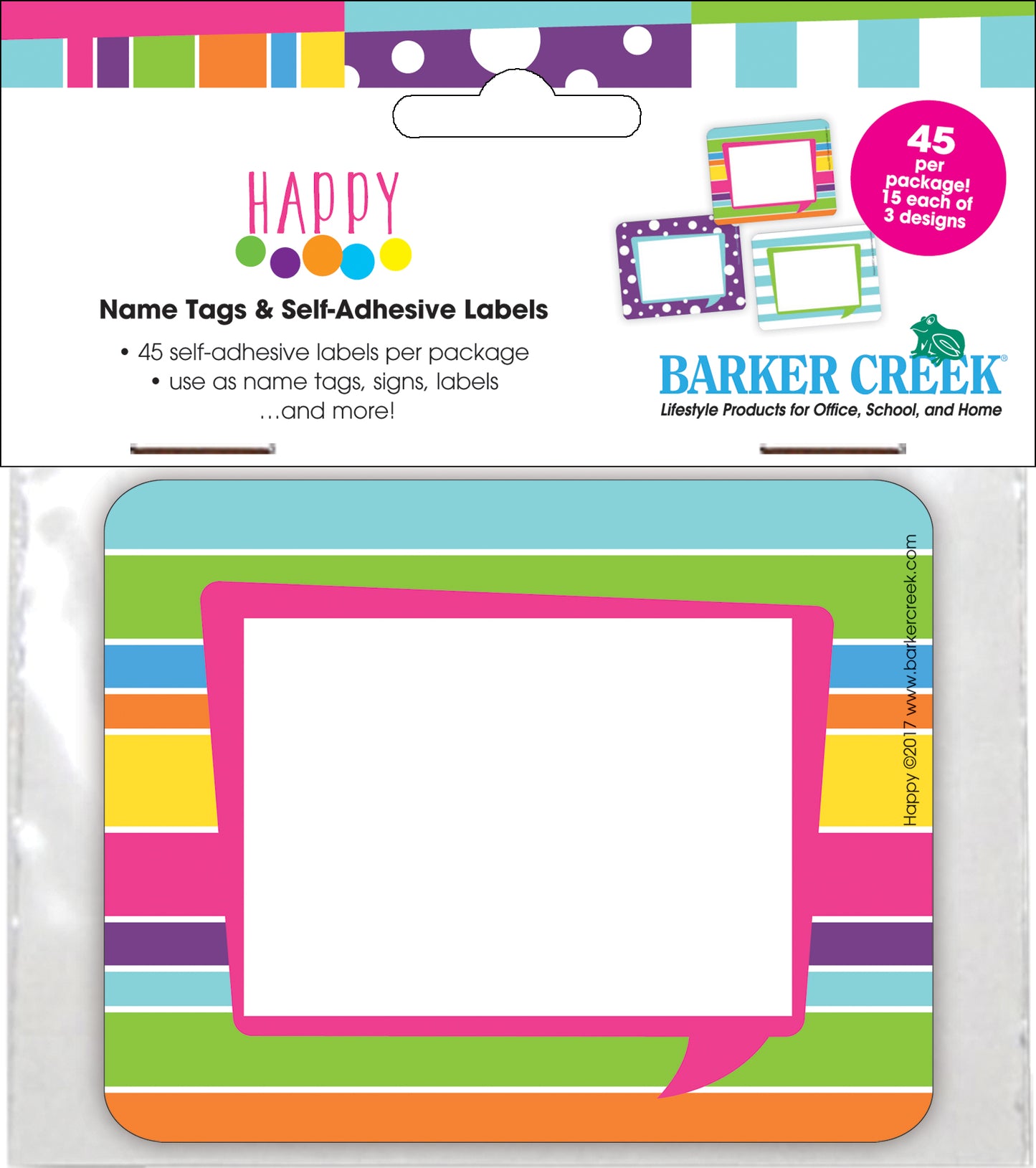 Happy Name Tags