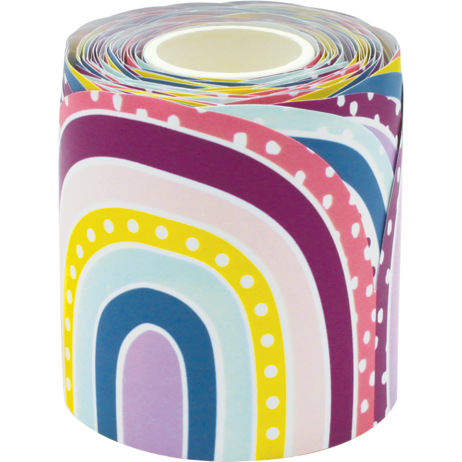 Oh Happy Day Rainbows Rolled Border