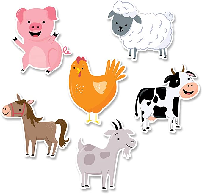 Farm Friends 6 Inch Designer Cut-Outs