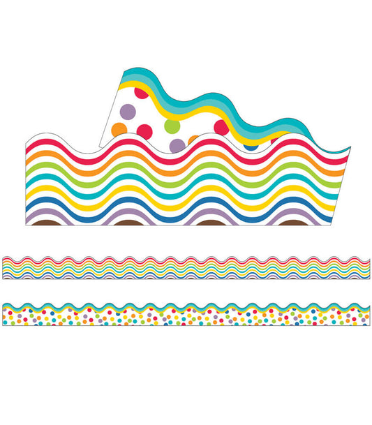 Color Me Bright Scalloped Bulletin Board Borders