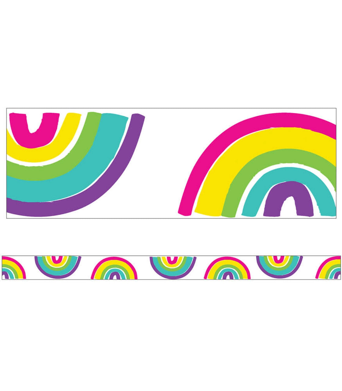 Rainbows Straight Bulletin Board Borders