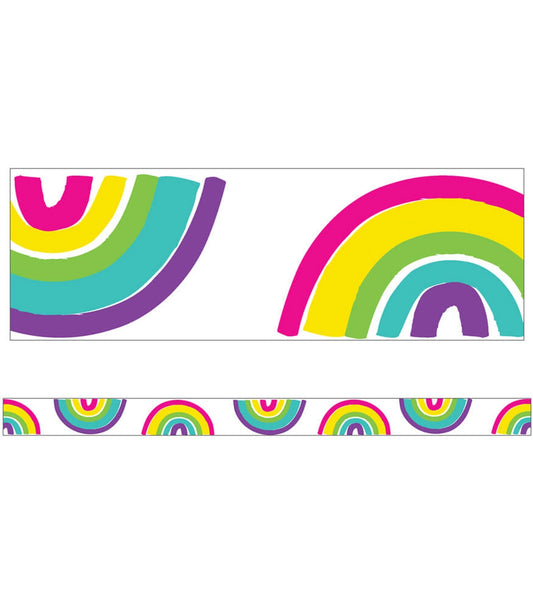 Rainbows Straight Bulletin Board Borders