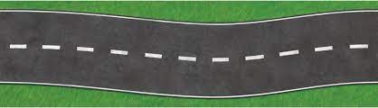 Road Straight Border