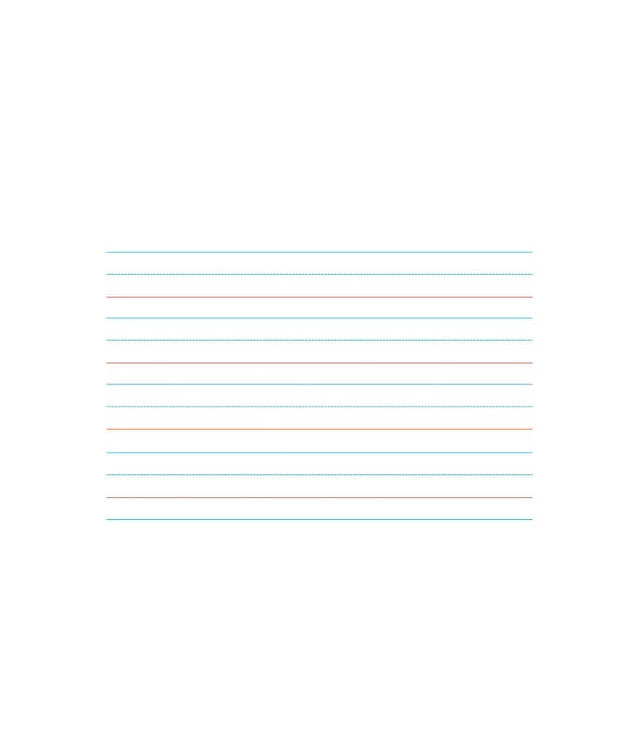 Write-on/Wipe-off Handwriting Paper Laminated Chart