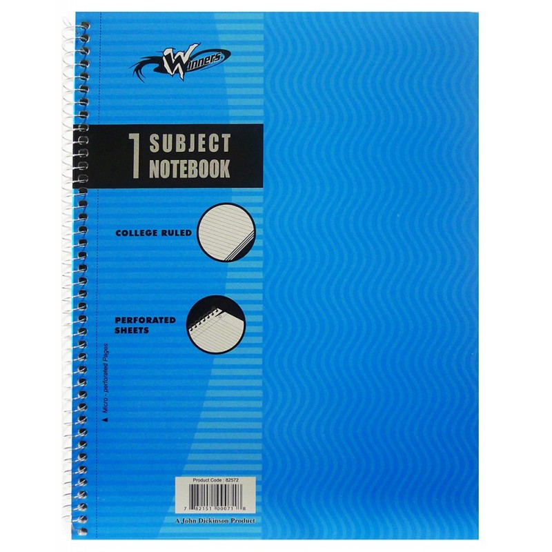 1 Subject Notebooks