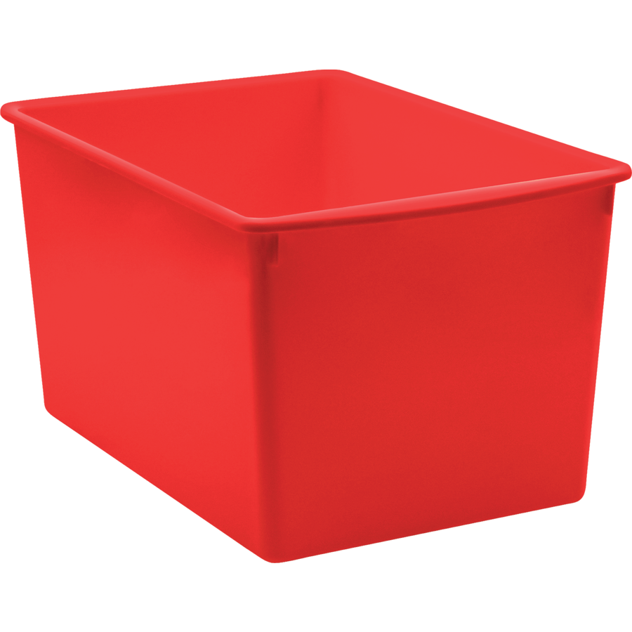 Red Plastic Multi-Purpose Bin