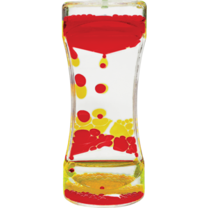 Red & Yellow Liquid Motion Bubbler