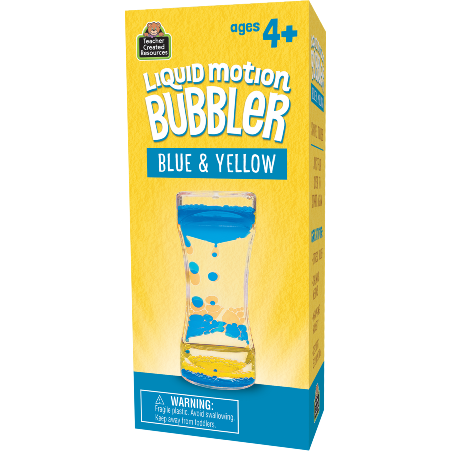 Blue & Yellow Liquid Motion Bubbler