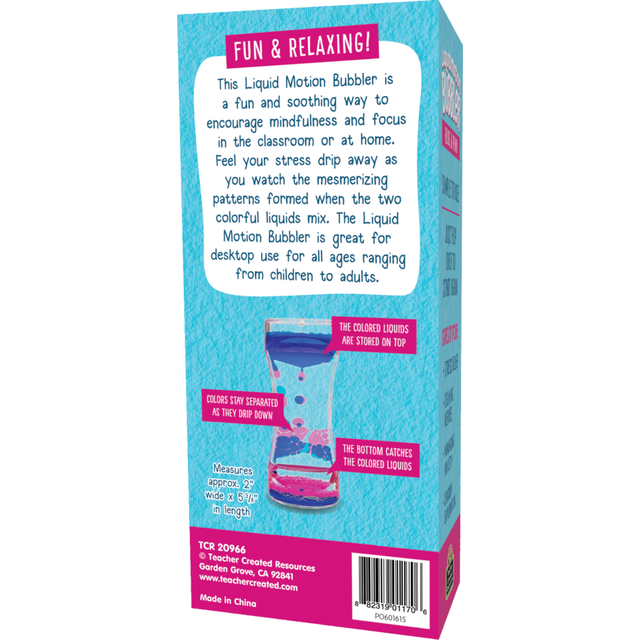 Blue & Pink Liquid Motion Bubbler