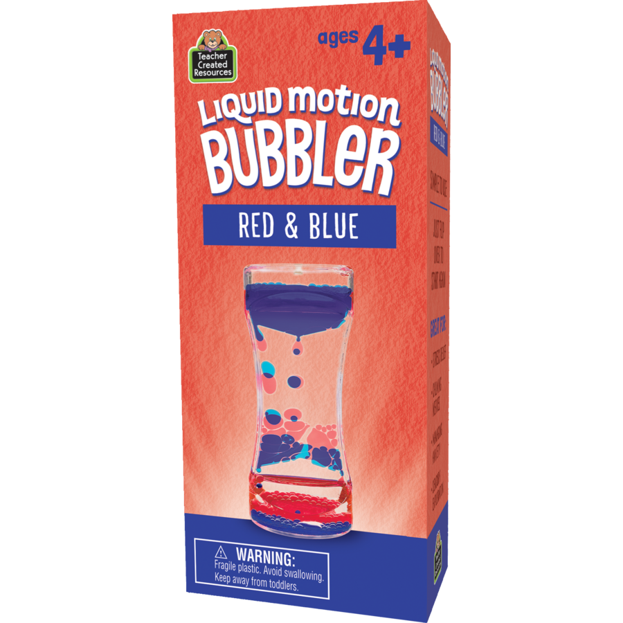 Red & Blue Liquid Motion Bubbler