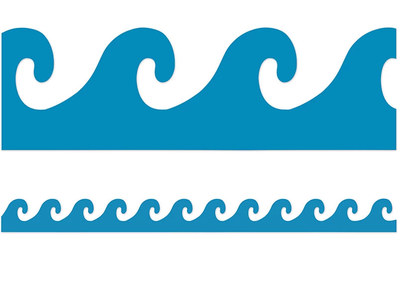 Blue Waves Border
