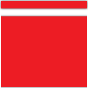 Red Straight Border Trim