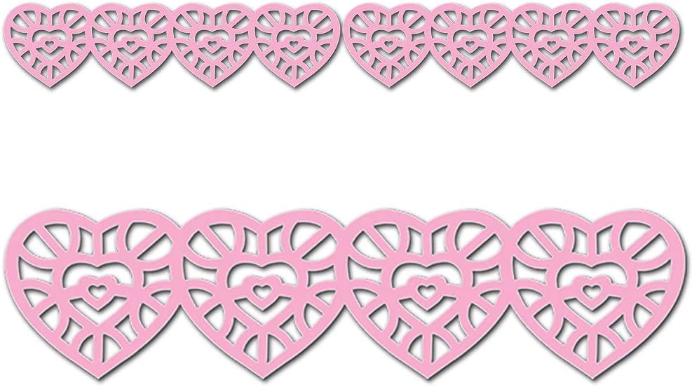 Hearts Jumbo Stencil-Cut Borders