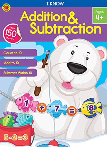 I Know: Addition & Subtraction Activity Book Grade PK-2 Paperback / Ages 4-8