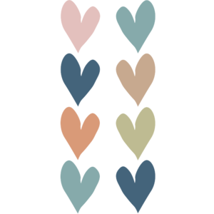 Everyone is Welcome Hearts Mini Stickers
