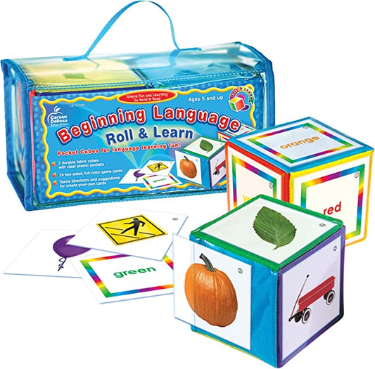 Beginning Language Roll and Learn Pocket Cubes