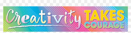 Colorful Vibes Creativity Takes Courage Banner