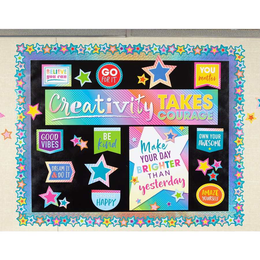 Colorful Vibes Creativity Takes Courage Banner