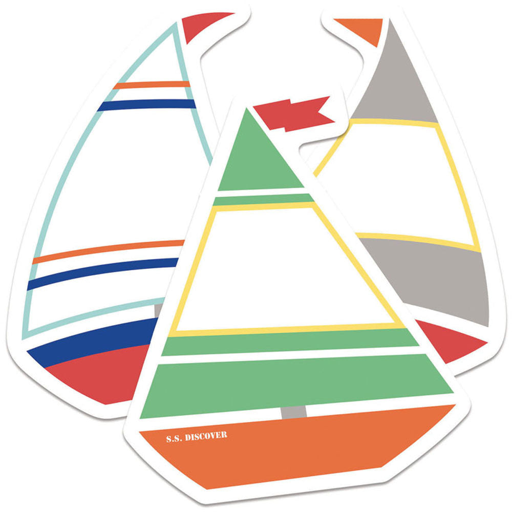 Sailboats Colorful Cut-Outs Mini Assorted