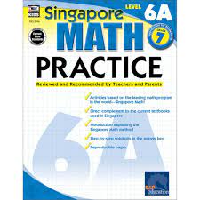 Singapore Math Level 6A Math Practice Workbook Grade 7 Paperback