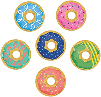 Mid-Century Mod Donuts 3" Designer Cut-Outs