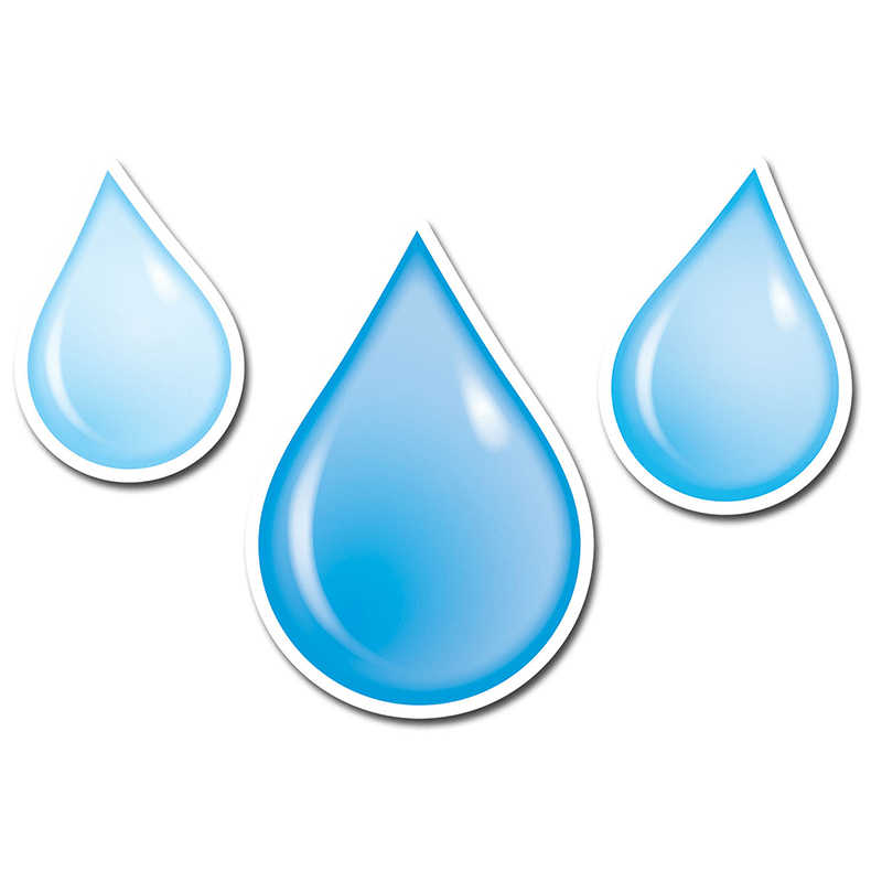 Water Drops 6'' Designer Cut-Outs