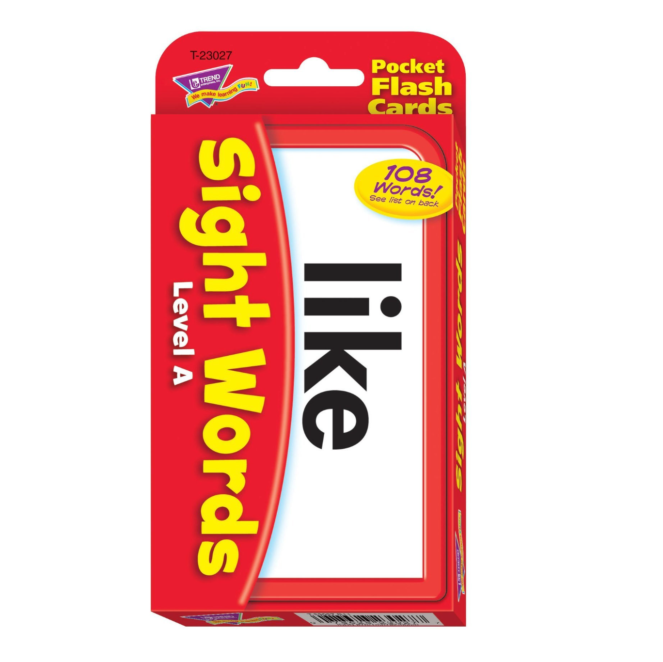 Sight Words Level A Pocket Flash Cards