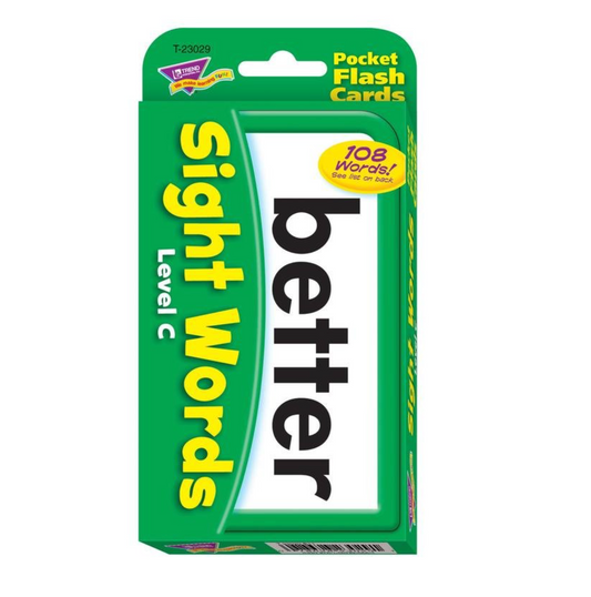 Sight Words - Level C Pocket Flash Cards