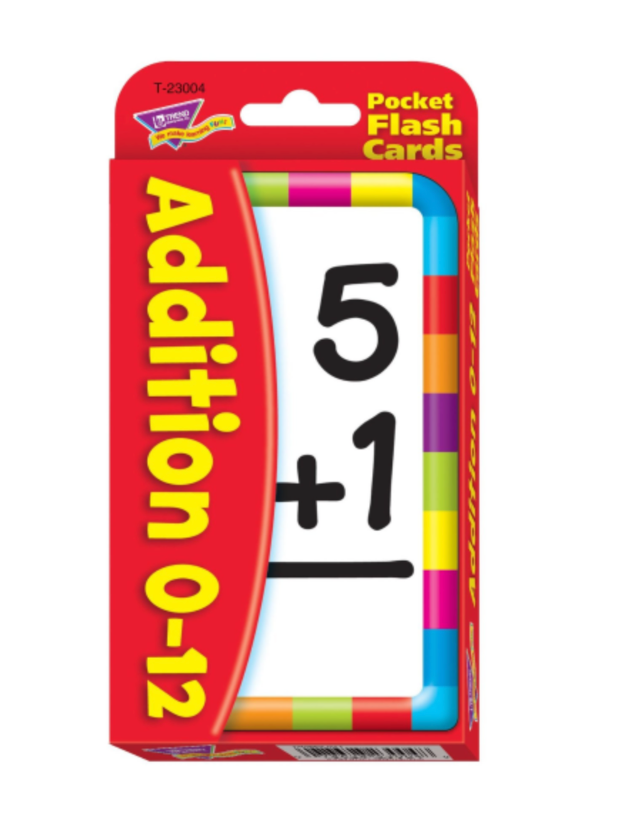 Addition (English/French) Pocket Flash Cards