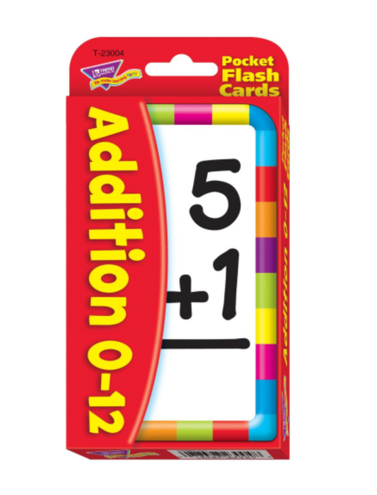 Addition (English/French) Pocket Flash Cards
