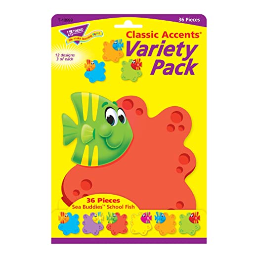 Sea Buddies School Fish Classic Accents Variety Pack T-10999