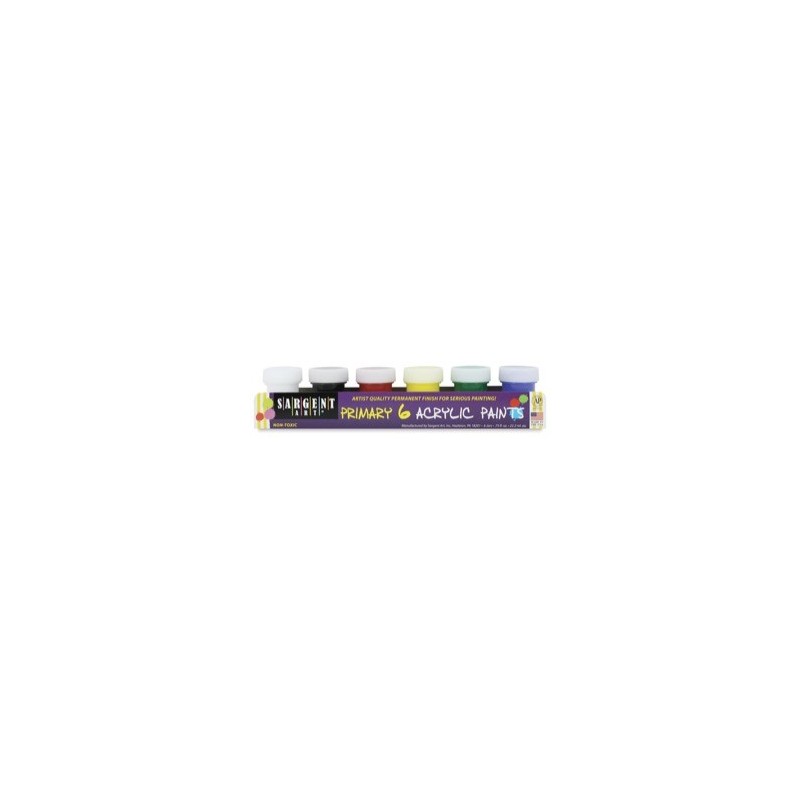 6 Acrylic Poster Paints (Sargent Art)