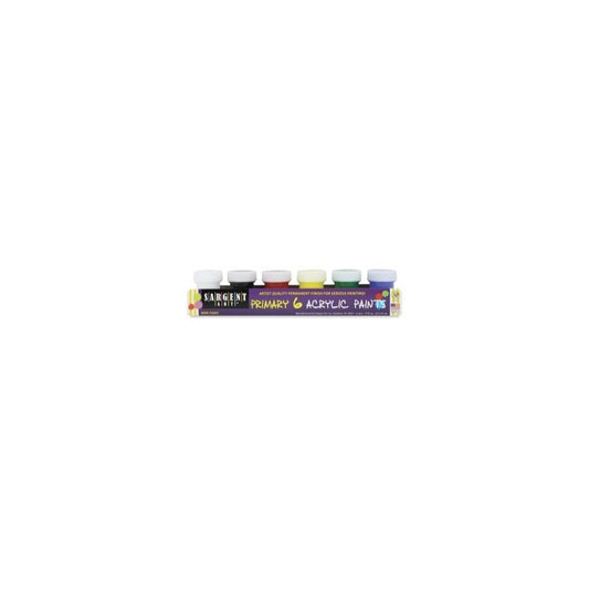 6 Acrylic Poster Paints (Sargent Art)