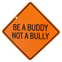 Street Sign Decor with Positive Messaging, 9x9-in. Plastic