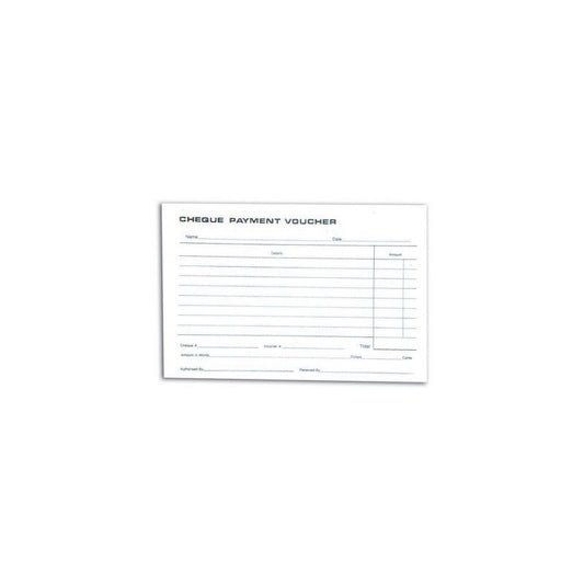 Payment Vouchers Pad (Cheque)