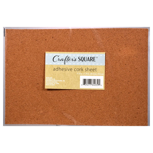 Crafter's Square Adhesive Cork Sheets, 11.75x7.75 in.