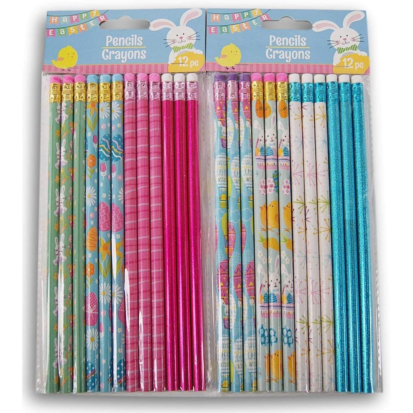 Assorted Printed Easter Pencils, 12-pc.