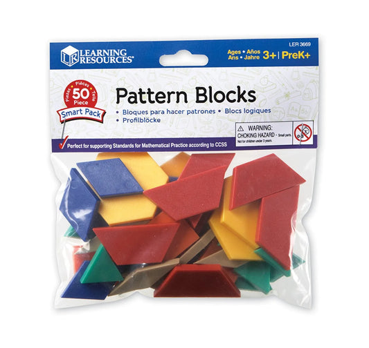 Pattern Blocks Smart Pack (Set of 50) Pattern Blocks Smart Pack (Set of 50)