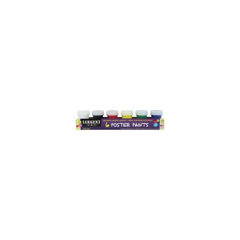 6 Poster Paints (Sargent Art)