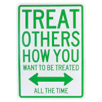 Street Sign Decor with Positive Messaging, 9x9-in. Plastic