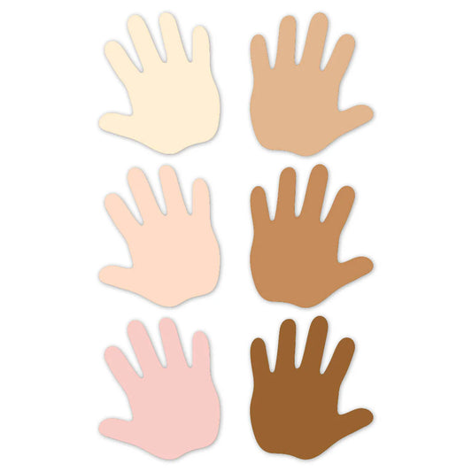 Multicultural Hands 6” Designer Cut-Outs