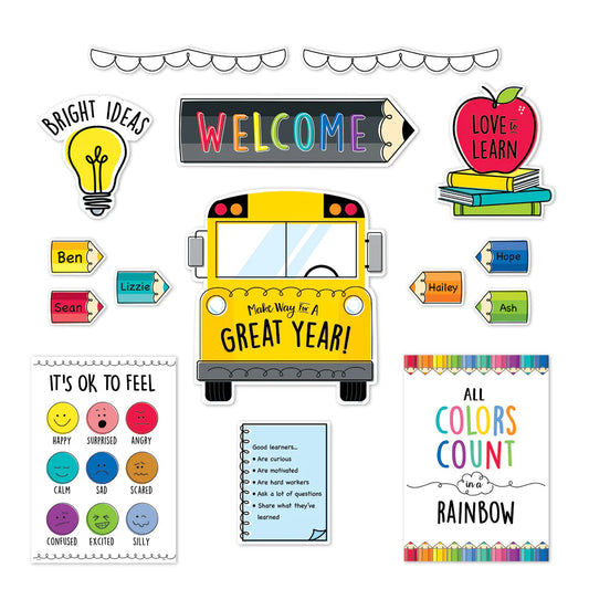 Core Decor School Bus Giant Banner