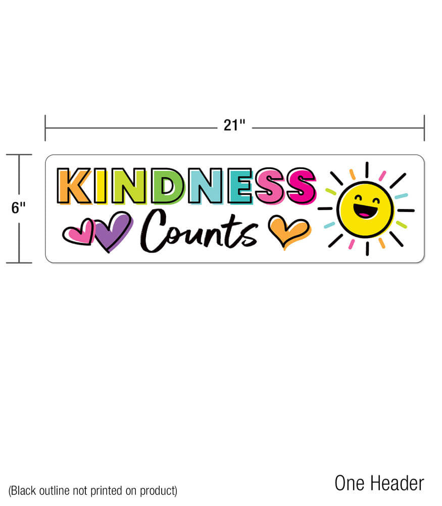 Kindness Counts Mini Bulletin Board Set - 15 pieces