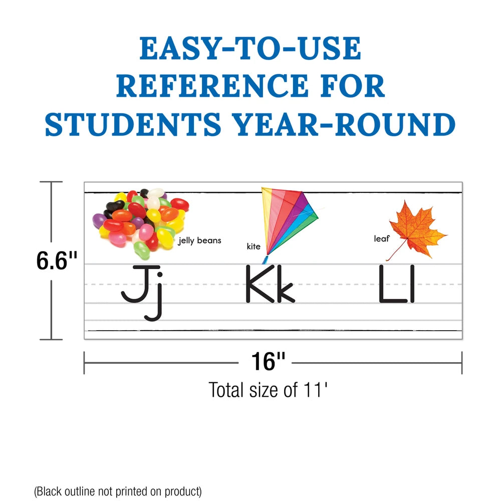 Photographic Alphabet Line: Manuscript Bulletin Board Set Grade PK-2