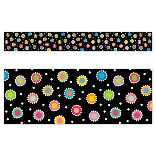 Core Decor Dotted Dots on Black EZ Border