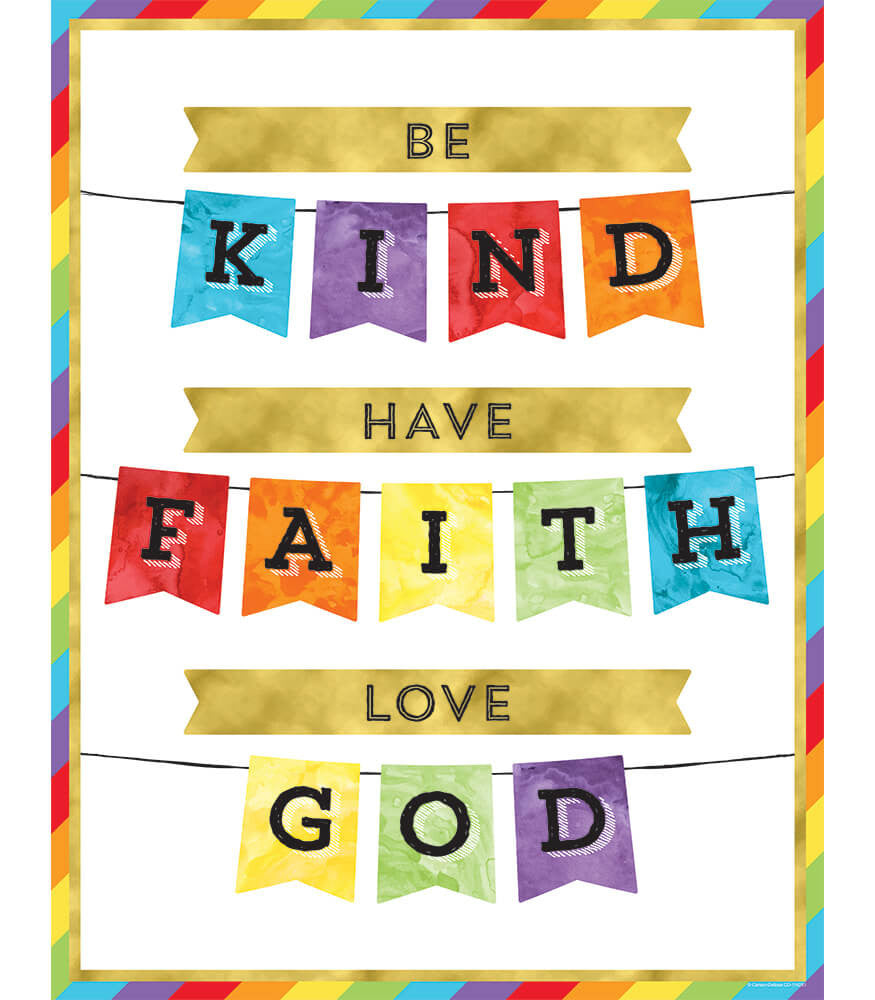 Be Kind Have Faith Love God Chart