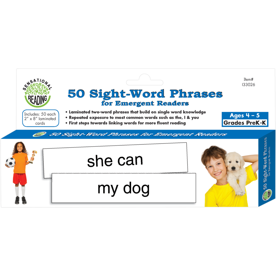 50 Sight-Word Phrases for Emergent Readers