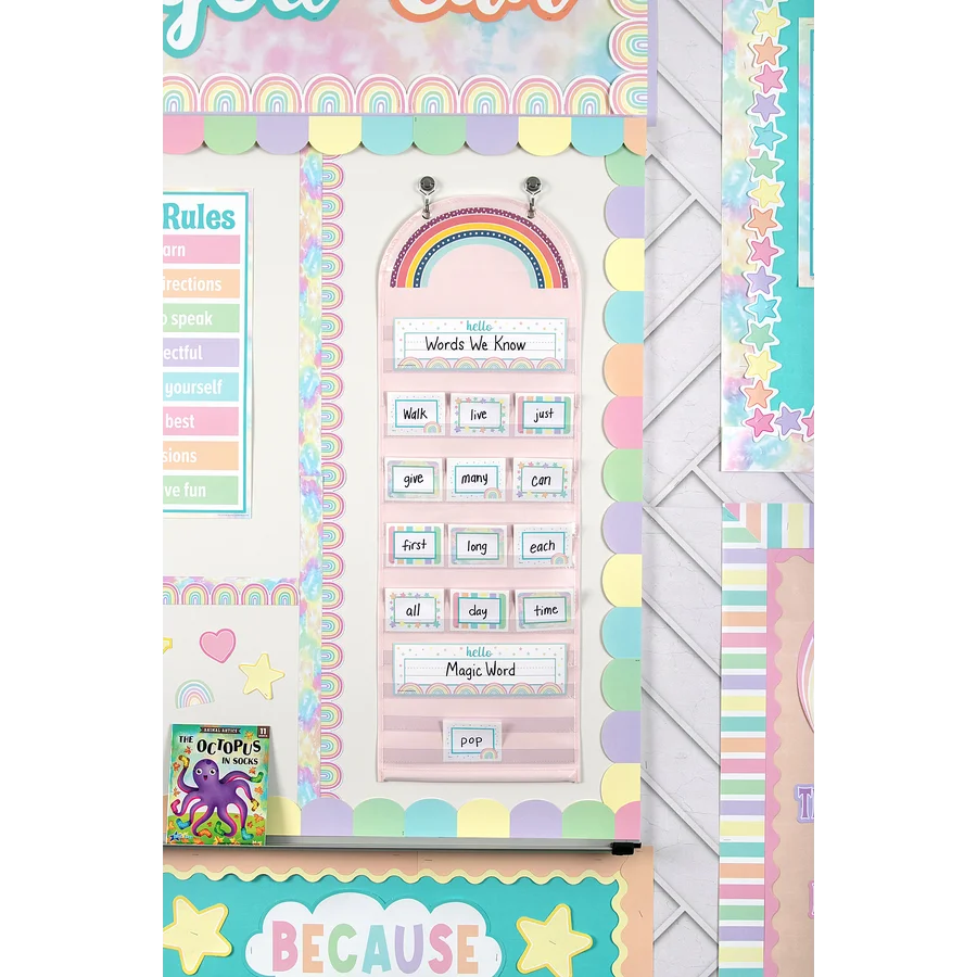 Oh Happy Day Rainbow 14 Pocket Chart