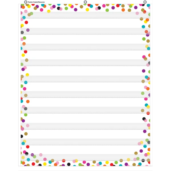 Confetti Core Confetti 10 Pocket Chart – The Teacher's Store